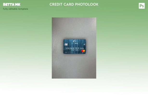 Модерен стил Молдавија Викторијабанк Mastercard photolook предниот шаблон